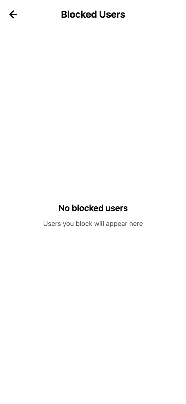 Blocked Users