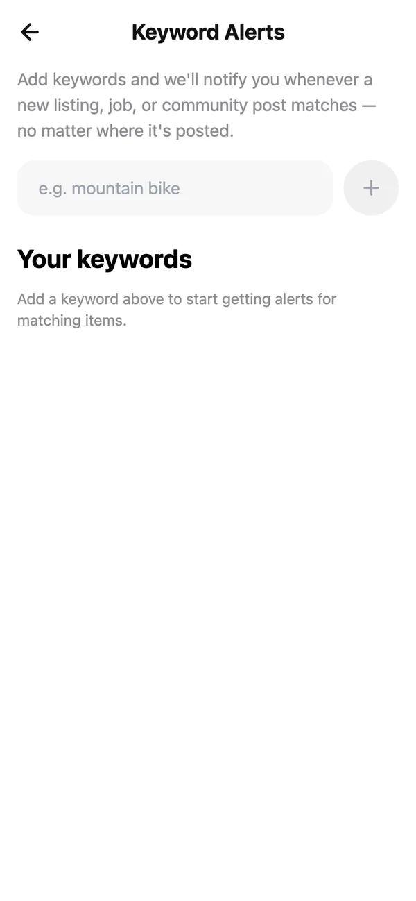 Keyword Alerts