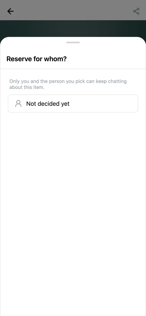 Reserve for whom?